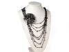 Necklace crocheted ROSE