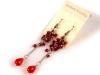 Earrings metal GRAPES with beads