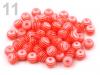 Plastic beads bullet Ø8mm with stripe 1000pcs