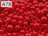 Waxed pearls colour MIX size cca Ø4-12mm 100g glass