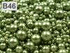 Waxed pearls colour MIX size cca Ø4-12mm 100g glass