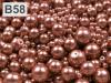 Waxed pearls colour MIX size cca Ø4-12mm 100g glass