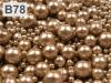 Waxed pearls colour MIX size cca Ø4-12mm 100g glass