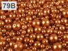Waxed pearls colour MIX size cca Ø4-12mm 100g glass