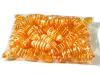 Beads translucent STRIPE plastic oval 15x35mm 50pcs