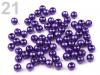 Beads GLANCE plastic bullets Ø 4mm 10g waxed 