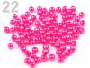 Beads GLANCE plastic bullets Ø 4mm 10g waxed 