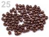 Beads GLANCE plastic bullets Ø 4mm 10g waxed 