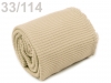 Elastic  knitted fabric polyester set CZECH MADE "ravelling courses"