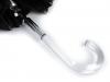 Women´s stick umbrella  auto-open with frill