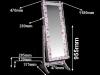 Mirror - cabinet for jewellery 37x145cm