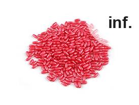 Plastic Imitation Pearl Beads Glance 3x6 mm Rice