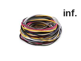 Imitation Leather Flat String width 3 mm