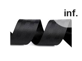 Smooth Double-sided Webbing Strap with shine, width 50 mm
