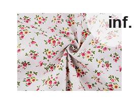 Cotton Fabric / Linen Imitation, coarser, flowers
