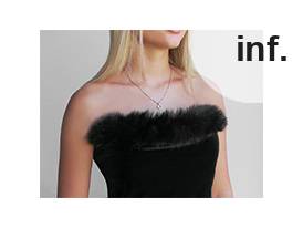 Clothing / Decorative Fur Trim to sew-on, round, width 7 cm