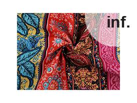 Cotton fabric / canvas with a thinner weave, oriental 