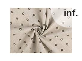Cotton Llinen Imitation / Canvas, Flowers, coarser