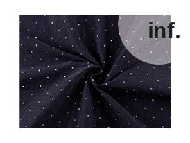 Garment stretch fabric with hotfix rhinestones