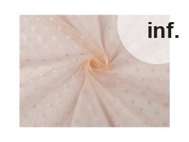 Soft stretch tulle with polka dots