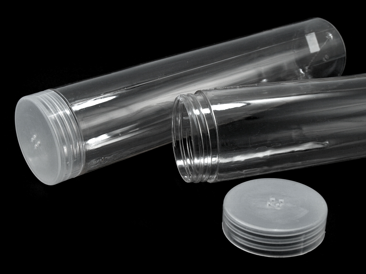 Plastic Tube Container screw lid; Ø40 mm STOKLASA Haberdashery