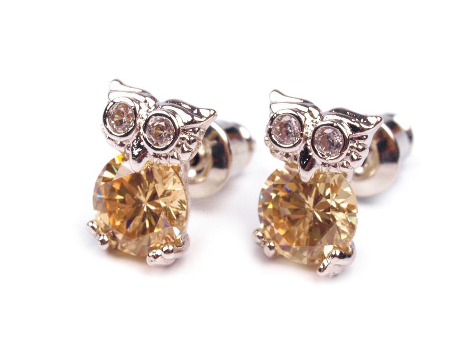 Owl Stud Earrings | STOKLASA Haberdashery