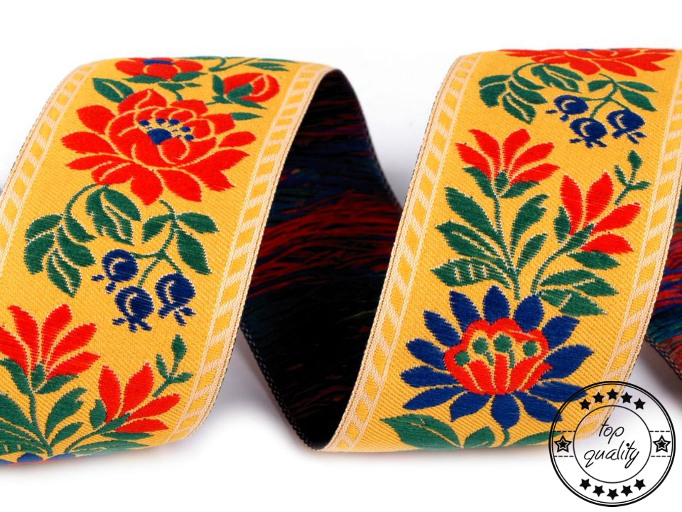 Polyester Folk Costume Ribbon width 35mm | STOKLASA Haberdashery