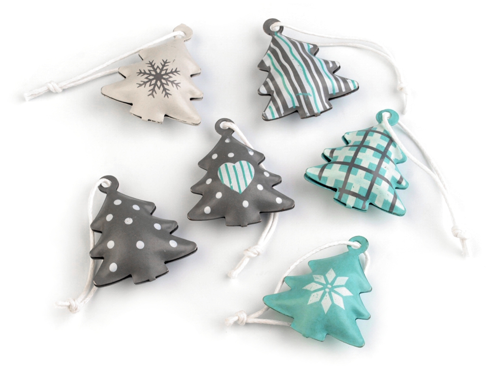 Metal Christmas Tree Ornament  31x37 mm