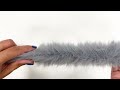 Tufting clothing/decorative fur round width 5 cm
