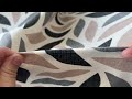 Loneta fabric with digital print of plant motif
