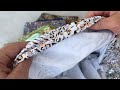 Swimsuit fabric, animal pattern, metallic effect