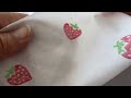 Cotton Fabric / Canvas, Strawberries
