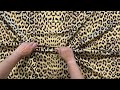 Satin elastic animal pattern