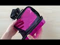 Transparent hardshell handbag / crossbody case 18x11 cm