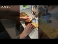 Washable sewing paper, metallic 