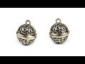 Brass Filigree Jingle Bells Ø12 mm, Ø15 mm