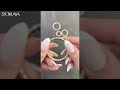 Round decorative carabiner Ø32 mm