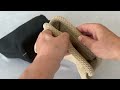 Handbag / cosmetic bag with clip 32x23 cm