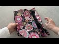 Folding Shopping Tote with Zipper 38x44 cm