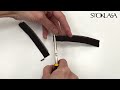 Set of bottom zipper ends / stoppers for zipper repair of nylon or metal zippers