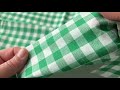 Checkered 100% Cotton Canvas Fabric