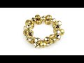 Jingle bell wreath Ø13 cm - matte and glossy
