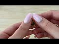 Button decoration with rhinestones