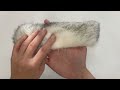Clothing / Decorative Fur Trim to sew-on, flat, cut, width 5 cm