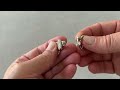 Decorative clasp for handbags and accessories with rhinestones, fits 12 mm 