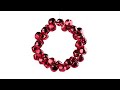 Jingle bell wreath Ø17 cm - matte and glossy