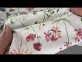 Cotton fabric / canvas meadow flowers, width 220 cm