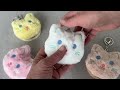 Plush cosmetic mirror / handbag pendant, cat