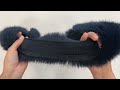 Sewing clothing / decorative fur, flat, width 9 cm
