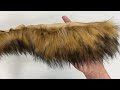 Clothing / Decorative Fur Trim to sew-on, flat, width 9 cm